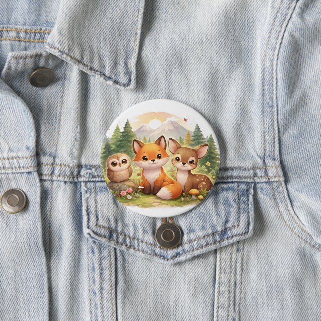 Kleine Wald Freunde: Ein gemütliches Abenteuer mit Button (Beispiel)