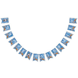 Kleine Wasserfarbe Hexenjagd Halloween-Party Wimpelkette