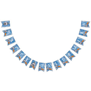 Kleine Wasserfarbe Hexenjagd Halloween-Party Wimpelkette