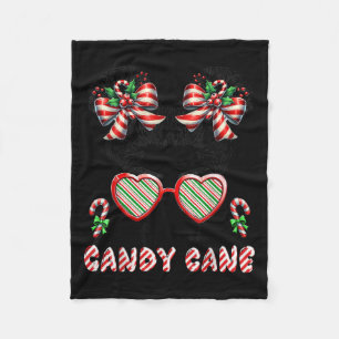 Kleine Weihnachts-Candy-Cane-Friseur-Toddler Fleecedecke