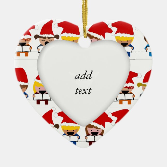 Kleine Weihnachtslieder Keramik Ornament (Vorne)