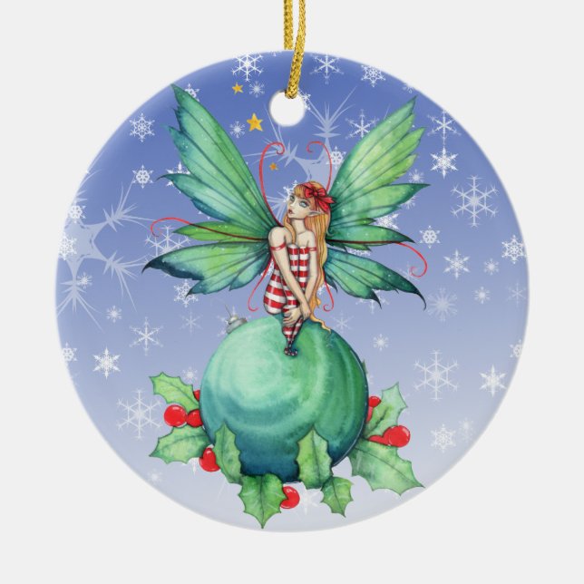 Kleine Weihnachtsmärsche Keramikornament (Vorne)