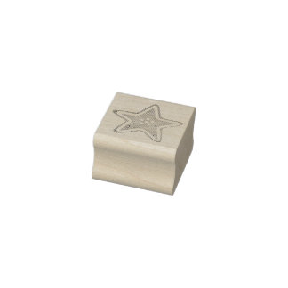 Kleine Weihnachtssternform Briefmarke Gummistempel