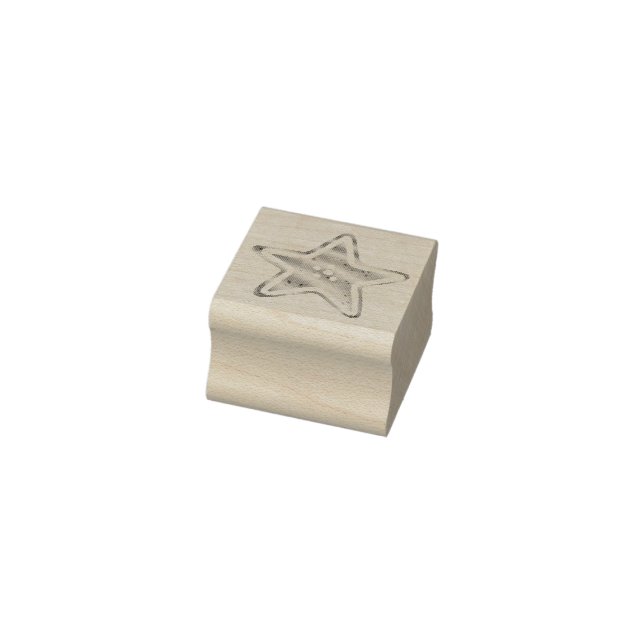Kleine Weihnachtssternform Briefmarke Gummistempel (Stempel)