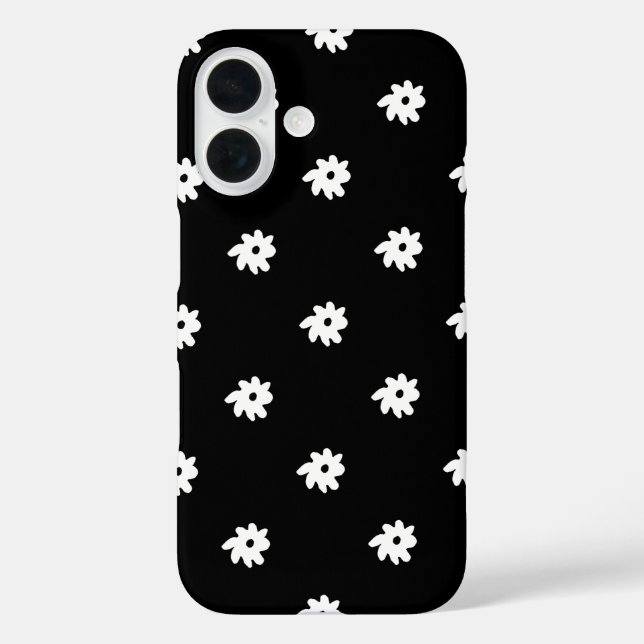 Kleine weiße Blume auf schwarz title_seo2 (Rückseite)