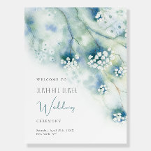 Kleine weiße Blume Hochzeitsempfang