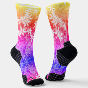 Kleine weiße Blume Socken