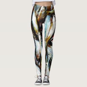Kleine weiße Fische Leggings