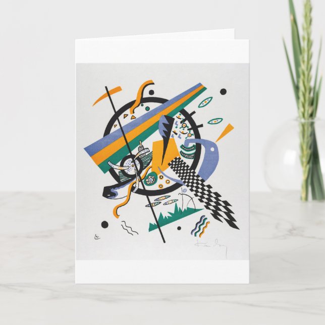 Kleine Welten IV, Abstrakt, Wassily Kandinsky Karte (Vorderseite)