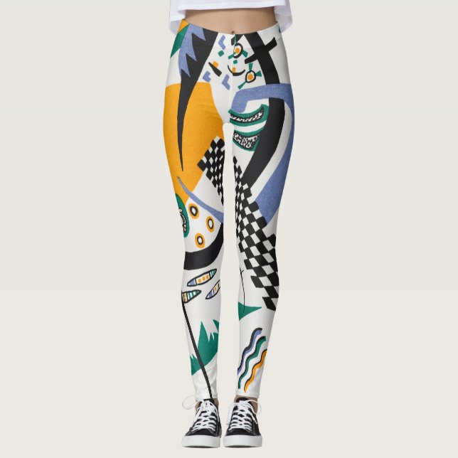 Kleine Welten IV, Abstrakt, Wassily Kandinsky Leggings (Vorderseite)