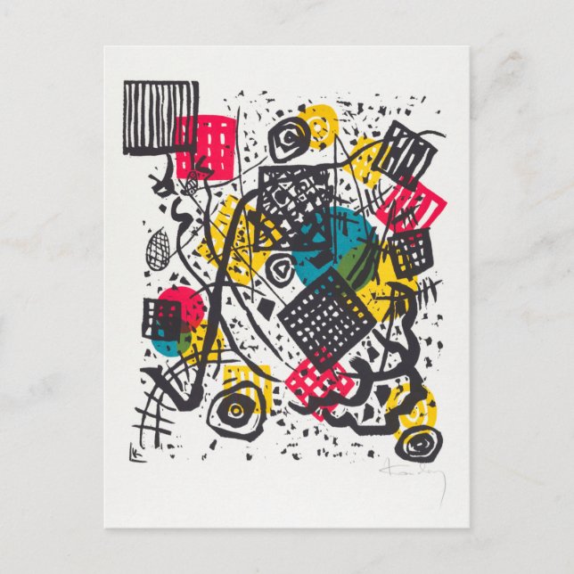 Kleine Welten V (Small Worlds V) Wassily Kandinsky Postkarte (Vorderseite)