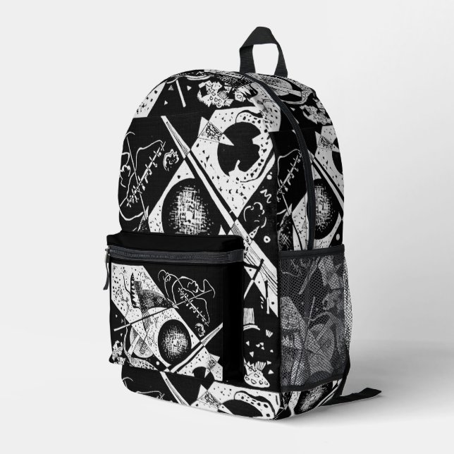 Kleine Welten VI - Kandinsky Bedruckter Rucksack (Rückseitige Ecke Rechts)