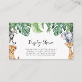 Kleine Wild One Safari Babydusche Begleitkarte