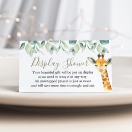 Kleine Wild One Safari Kinderdusche Begleitkarte