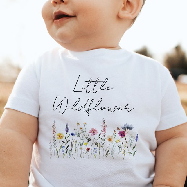 Kleine Wildblume Baby T-shirt (Von Creator hochgeladen)