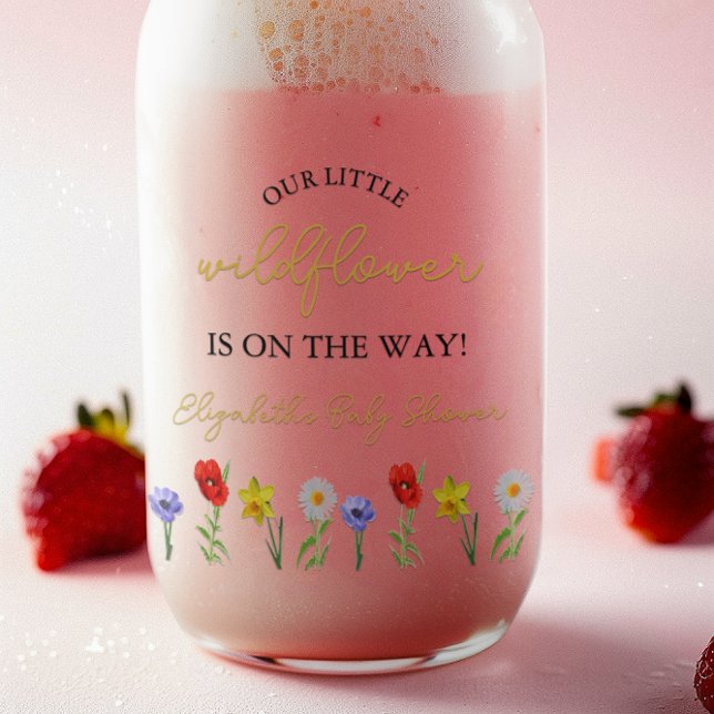 Kleine Wildblume Babydusche Dosenglas (Von Creator hochgeladen)