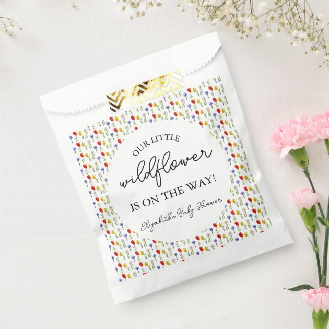 Kleine Wildblume Babydusche Geschenktütchen (Versiegelt)