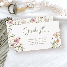 Kleine Wildblume Display Kinderdusche Begleitkarte