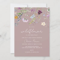 Kleine Wildblume Dusty Pink Floral Baby Dusche
