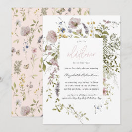 Kleine Wildblume Floral Baby Dusche Einladung