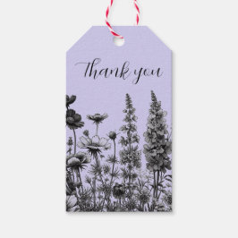 Kleine Wildblume-Geschenkmarke Geschenkanhänger