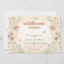 Kleine Wildblume neutrale Babydusche Sprinkle