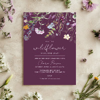 Kleine Wildblume Plum Lila Blumenspülung