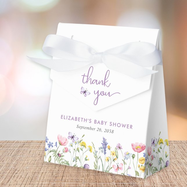 Kleine Wildblume Watercolor Kindermädchendusche Geschenkschachtel (Von Creator hochgeladen)