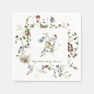 Kleine Wildblumen-Blumen-Baby-Shower-Servietten Serviette