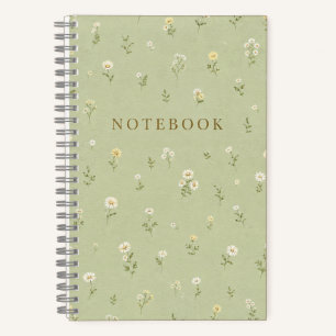 Kleine Wildblumen-Notizbuch –  gepunktetes Journal Notizbuch