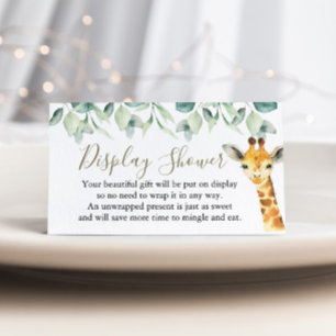 Kleine wilde Safari-Display-Baby-Party Begleitkarte
