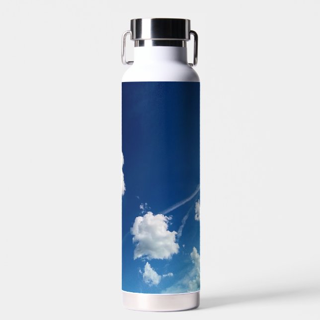 Kleine Wolken im Licht Trinkflasche (Vorne)