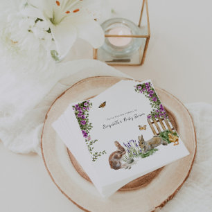 Kleine Wunder   Frühlingsgarten-Baby-Party Serviette