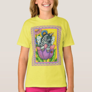 KLEINE ZEBO WHIMSYNICKER, ZEBRA UNICORN Fantasy T- T-Shirt