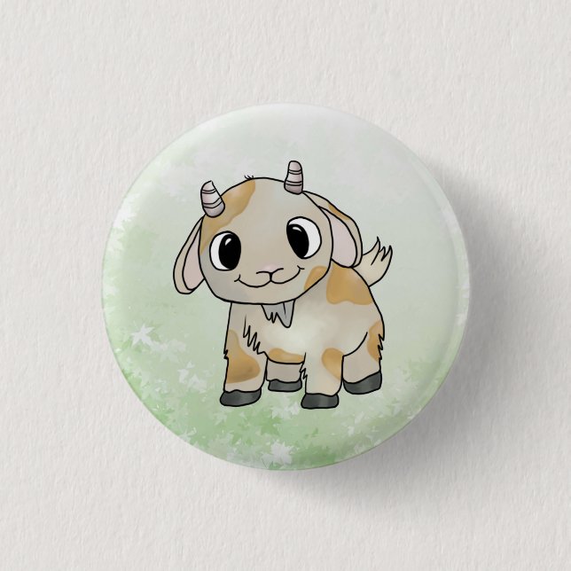 kleine Ziege Button (Vorderseite)