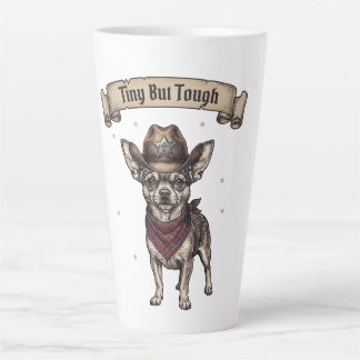 Kleiner aber harter Chihuahua-Cowboy - Western-Hun Milchtasse