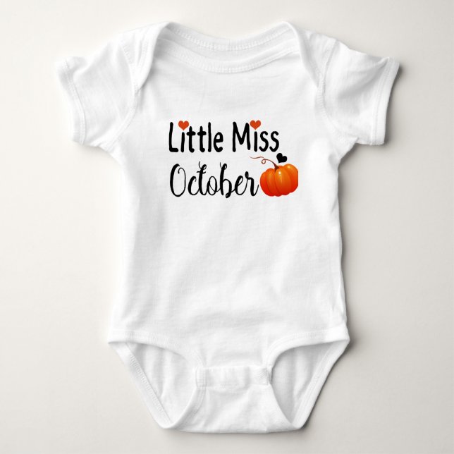 kleiner Abschied Oktober Baby Strampler (Vorderseite)
