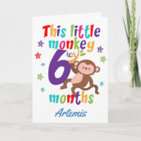 Kleiner Affe 6 Monate Geburtstag