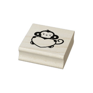 Kleiner Affe Gummistempel