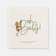 Kleiner Affe Niedlicher Jungle Safari Babydusche