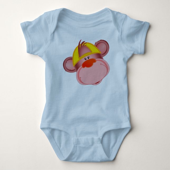 Kleiner Affe-Strampler. Baby Strampler (Vorderseite)