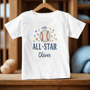 Kleiner All-Star-Baseball mit Sternen Baby T-shirt