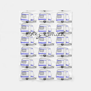 Kleiner Anhänger-Sinti und Romawohnwagen Fleecedecke