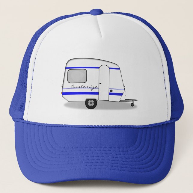 Kleiner Anhänger-Sinti und Romawohnwagen Truckerkappe (Vorderseite)