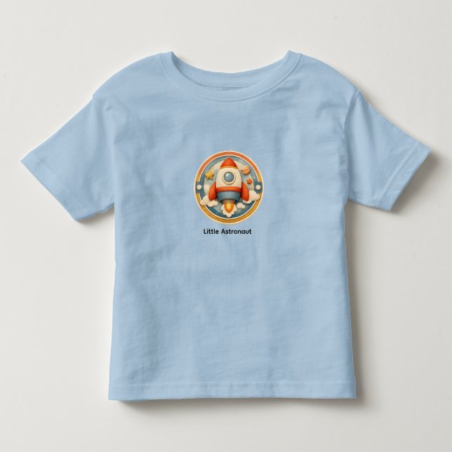 Kleiner Astronaut Süß Retro Kawaii T-Shirt für Kle (Vorderseite)