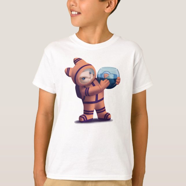 Kleiner Astronaut T-Shirt (Vorderseite)