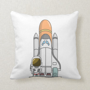 Kleiner Astronaut u. Raumschiff Kissen