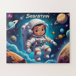Kleiner Astronautenjunge im Sonnensystem Personali