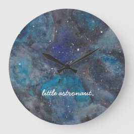 Kleiner Astronautenraum Große Wanduhr