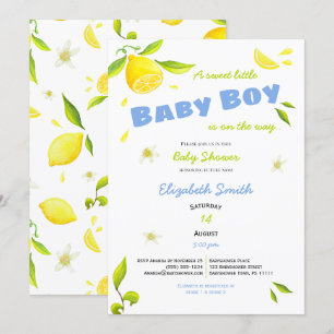kleiner Baby unterwegs Babydusche Einladung